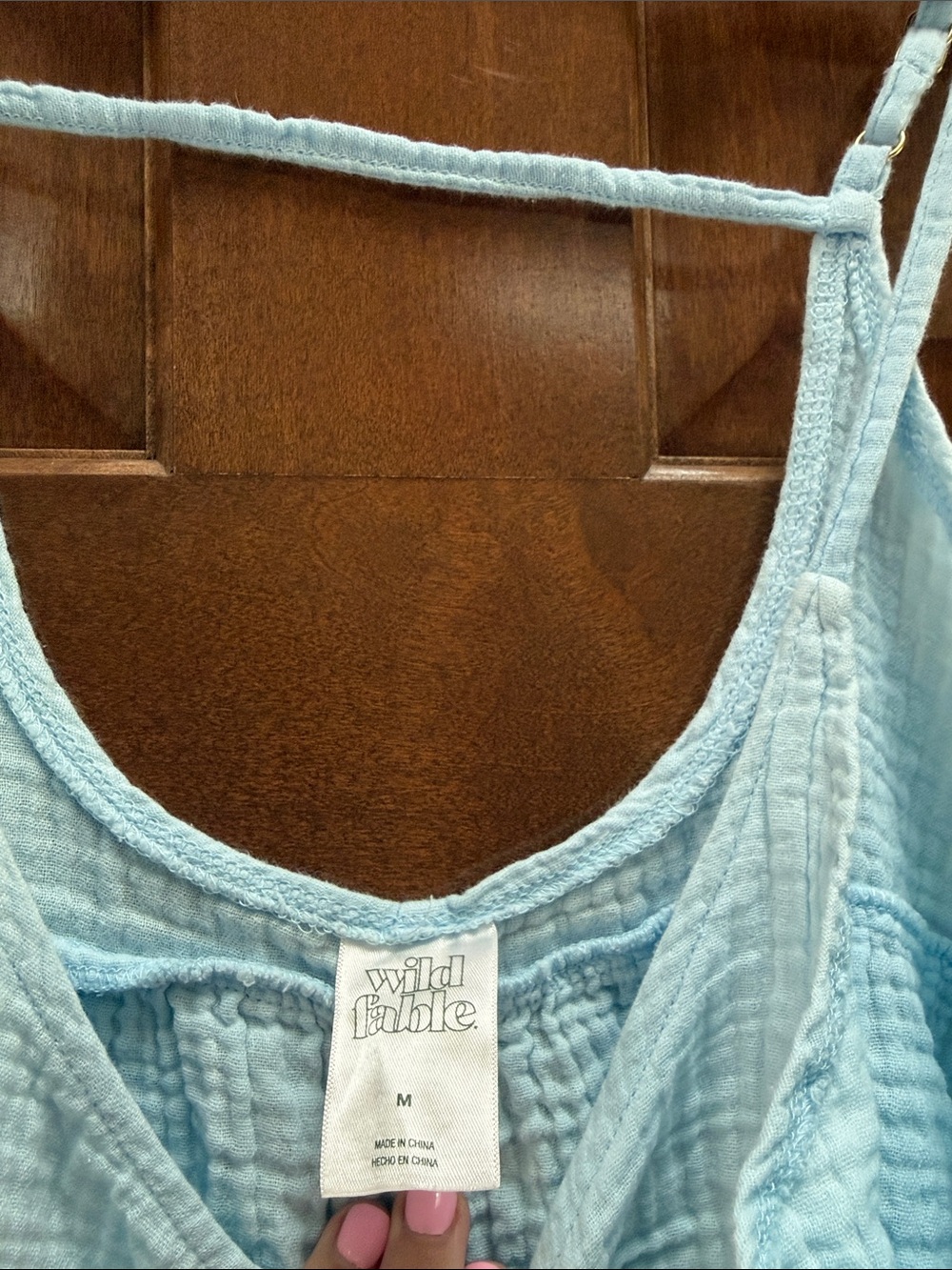 wild fable Pale Blue Tiere Swim Coverup - Picture 2 of 2